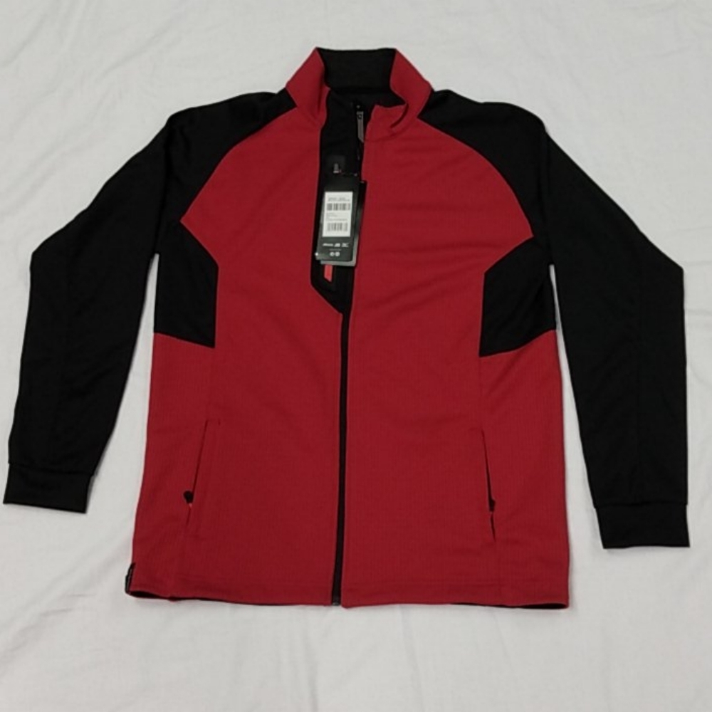 Mizuno Pro Heat Generating Sport Jacket Sm Rd/blk New with Tags - Picture 1 of 8